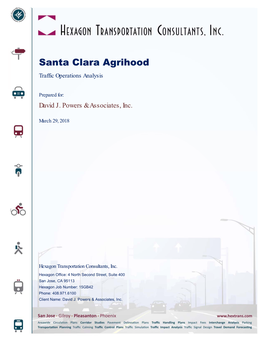 Santa Clara Agrihood Traffic Operations Analysis