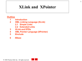 Xlink and Xpointer