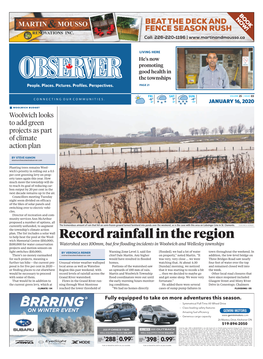 Record Rainfall in the Region