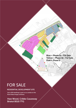 For Sale Yellow = Phase 1B - for Sale Pink = Phase 2