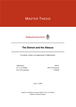 Master Thesis