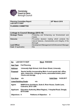 Linkage to Council Strategy (2015-19)