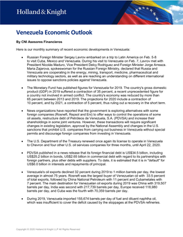 Venezuela Economic Outlook