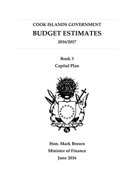 Cook Islands Government Budget Estimates 2016/2017