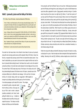 Lynmouth. Walk 6 Heads East Along the Coast to Coun�Sbury and Returns Via Watersmeet, and Includes Instruc�Ons for More Short Walks in the Area