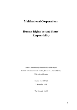 Multinational Corporations