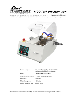 PICO 155P Precision Saw