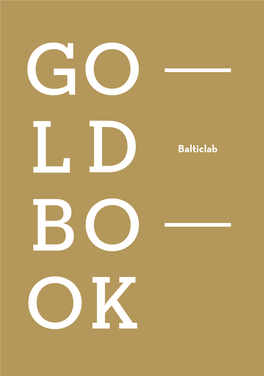 Balticlab GOLD BOOK GOLD Balticlab