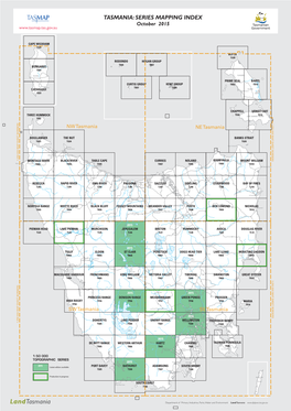 TASMANIA: SERIES MAPPING INDEX October 2015