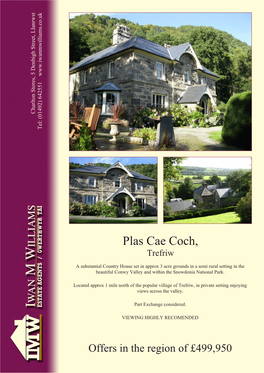 Plas Cae Coch, Trefriw, Conwy, LL27 0JS