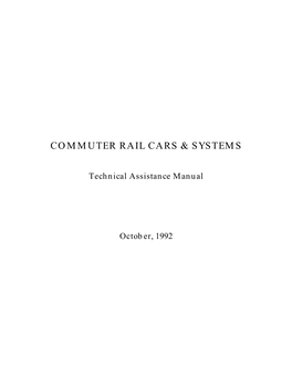 Commuter Rail Cars & Systems