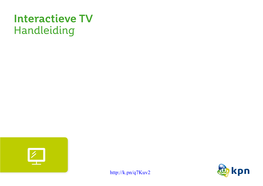 Interactieve TV Handleiding Handleiding