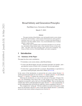 Arxiv:2101.01698V4 [Math.LO] 16 Mar 2021