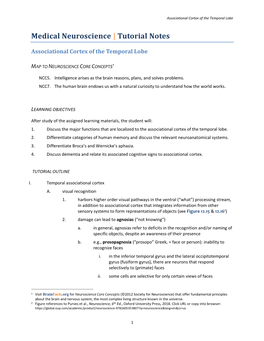 Medical Neuroscience | Tutorial Notes