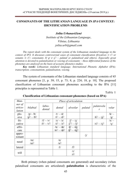 CURRENT TRENDS in PHONETIC STUDIES” (Kyiv, 19 April, 2019)