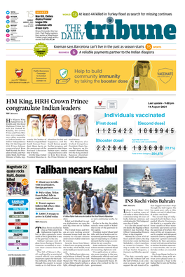 Taliban Nears Kabul Killed P12 Ghani Says in Talks With• Local Leaders, Foreign Partners