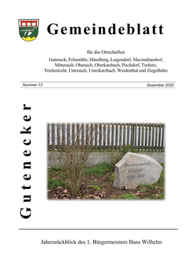 Gutenecker Gemeindeblatt 2020