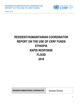 Ethiopia Rapid Response Flood 2018