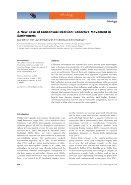 Ethology International Journal of Behavioural Biology Ethology