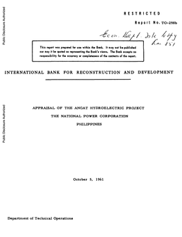 World Bank Document