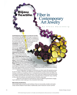 Contemporary Art Jewelry