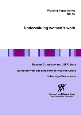 WP53 Undervaluing Women's Work