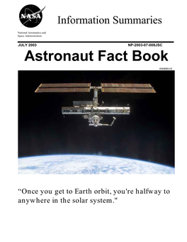 Astronaut Fact Book