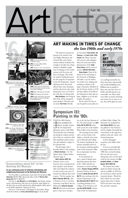 ART MAKING in TIMES of CHANGE Symposium III