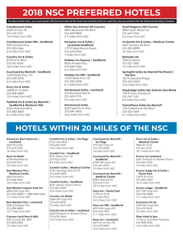 2018 Nsc Preferred Hotels