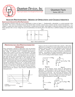 QDI Photodiode Facts 1