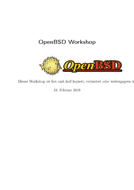 Openbsd Workshop