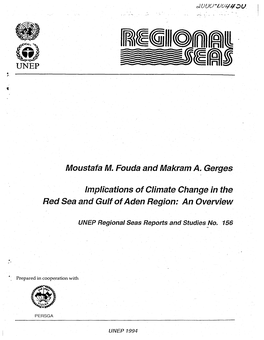 Implications of Clmate Change in the Red Sea and Gulf of Aden Region