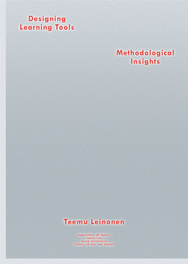 Designing Learning Tools Methodological Insights