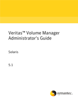 Veritas™ Volume Manager Administrator's Guide Solaris