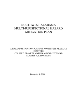 Northwest Alabama Multi-Jurisdictional Hazard Mitigation Plan