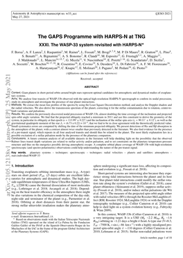 Arxiv:2105.12138V1 [Astro-Ph.EP] 25 May 2021