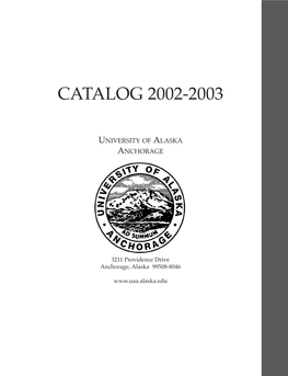 UAA Catalog 2002-03 Pgs 1-464