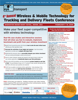 Wireless & Mobile Technology for Trucking and Delivery Fleets