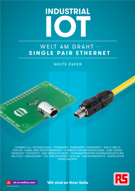 Welt Am Draht - Single Pair Ethernet