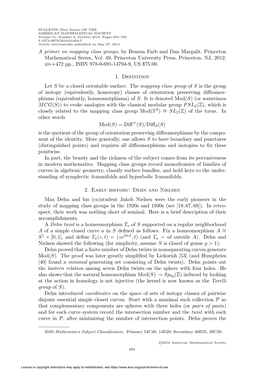 A Primer on Mapping Class Groups, by Benson Farb and Dan Margalit, Princeton Mathematical Series, Vol