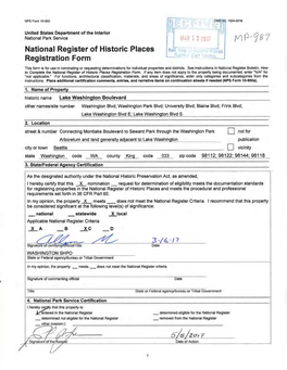 National Register of Historic Places Registration Form