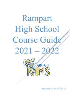 Rampart High School Course Guide 2021 – 2022