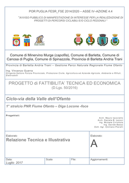 PROGETTO Di FATTIBILITA' TECNICA ED ECONOMICA Ciclo-Via Della