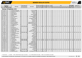 Midweek Regular Coupon 07/09/2019 09:59 1 / 2