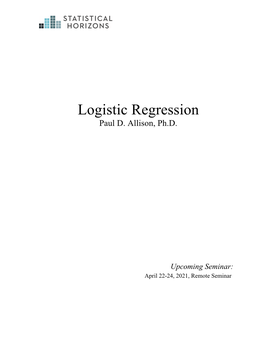 Logistic Regression Paul D