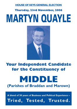 Martyn Quayle Manifesto