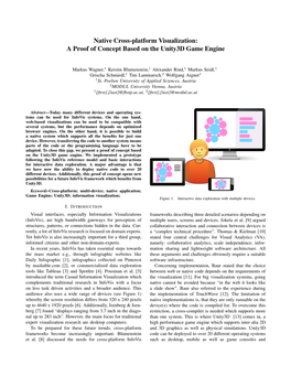 Native Cross-Platform Visualization: a Proof of Concept Based on the Unity3d Game Engine