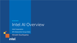 Intel AI Overview