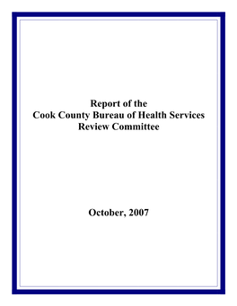 Cook County Bureau of Health Review Committee