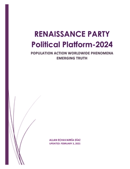 RENAISSANCE PARTY Political Platform-2024